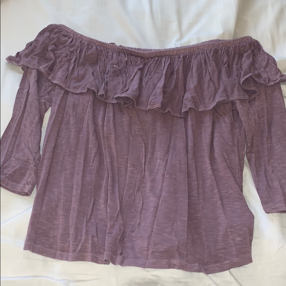 Never worn off the shoulder long sleeve top